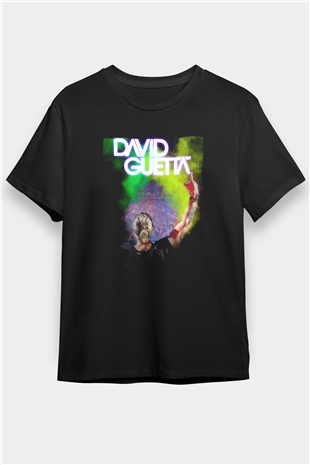 David Guetta Siyah Unisex Tişört T-Shirt - TişörtFabrikası