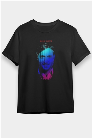 David Guetta Siyah Unisex Tişört T-Shirt - TişörtFabrikası