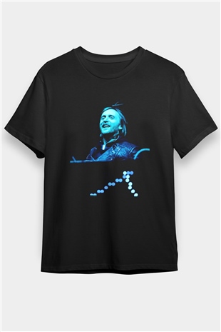 David Guetta Siyah Unisex Tişört T-Shirt - TişörtFabrikası