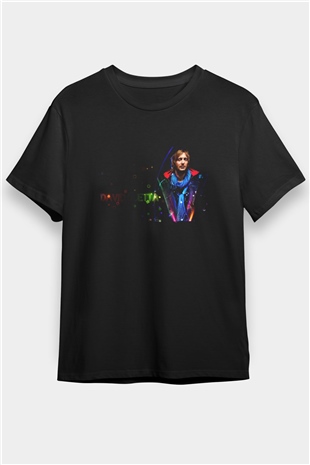 David Guetta Siyah Unisex Tişört T-Shirt - TişörtFabrikası