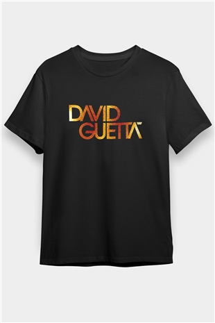 David Guetta Siyah Unisex Tişört T-Shirt - TişörtFabrikası