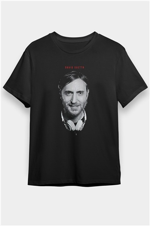 David Guetta Siyah Unisex Tişört T-Shirt - TişörtFabrikası