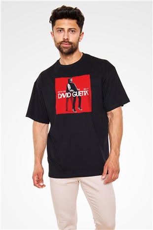 David Guetta Siyah Oversize Tişört Oversize T-shirt - TişörtFabrikası