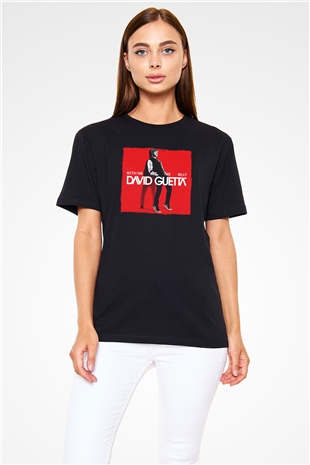 David Guetta Siyah Unisex Tişört T-Shirt - TişörtFabrikası