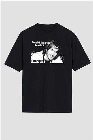 David Guetta Siyah Oversize Tişört Oversize T-shirt - TişörtFabrikası