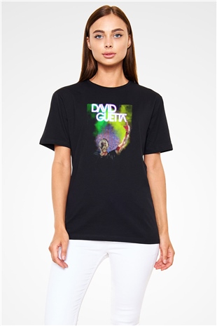 David Guetta Siyah Unisex Tişört T-Shirt - TişörtFabrikası