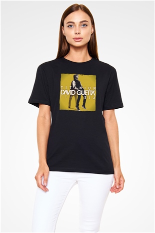 David Guetta Siyah Unisex Tişört T-Shirt - TişörtFabrikası