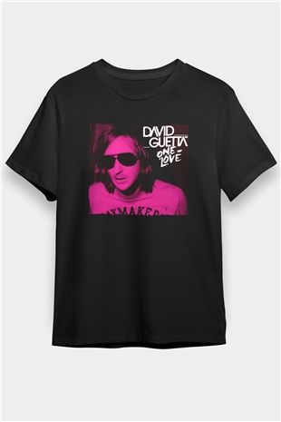 David Guetta Siyah Unisex Tişört T-Shirt - TişörtFabrikası