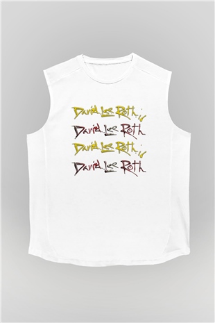 David Lee Roth Band Beyaz Unisex Kolsuz Tişört