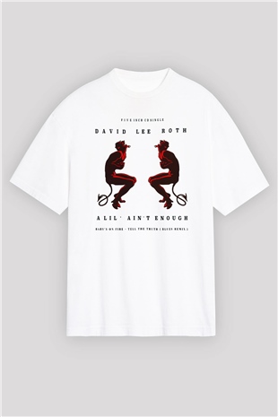 David Lee Roth Band Beyaz Unisex Oversize Tişört T-Shirt