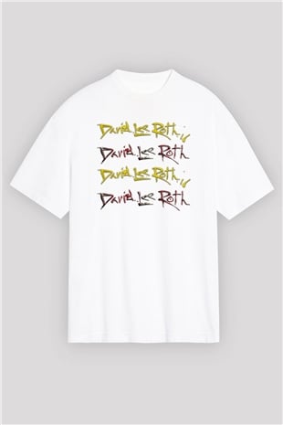 David Lee Roth Band Beyaz Unisex Oversize Tişört T-Shirt