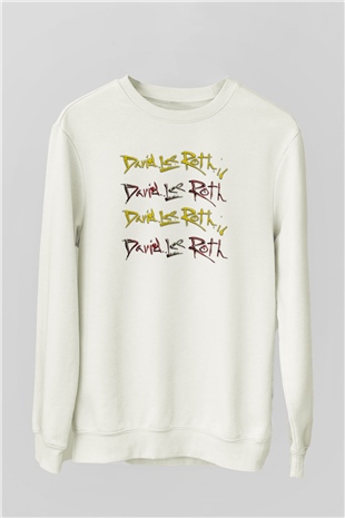 David Lee Roth Band Beyaz Unisex Sweatshirt