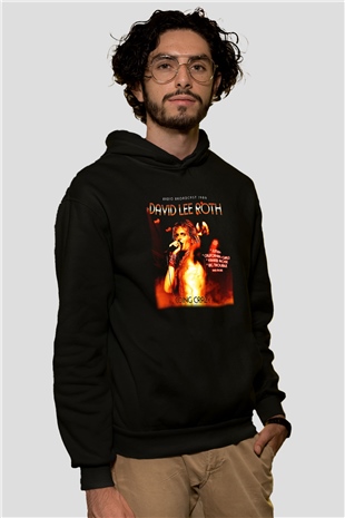David Lee Roth Band Siyah Unisex Hoodie