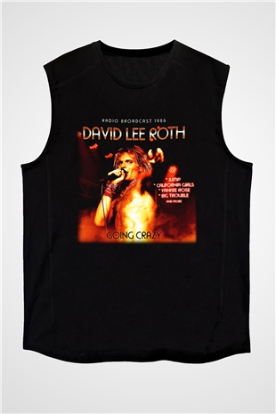 David Lee Roth Band Siyah Unisex Kolsuz Tişört
