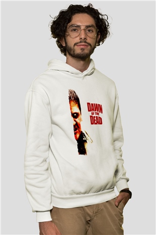 Dawn of the Dead Beyaz Unisex Hoodie