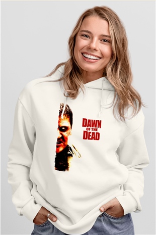 Dawn of the Dead Beyaz Unisex Hoodie