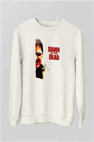 Dawn of the Dead Beyaz Unisex  Sweatshirt