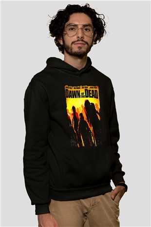 Dawn of the Dead Siyah Unisex Hoodie