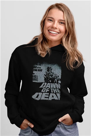 Dawn of the Dead Siyah Unisex Hoodie