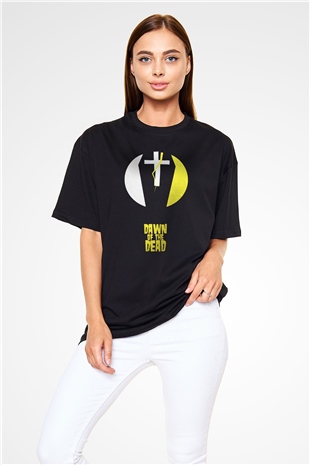 Dawn of the Dead Siyah Unisex Oversize Tişört
