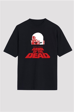 Dawn of the Dead Siyah Unisex Oversize Tişört
