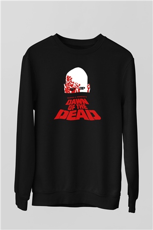 Dawn of the Dead Siyah Unisex Sweatshirt