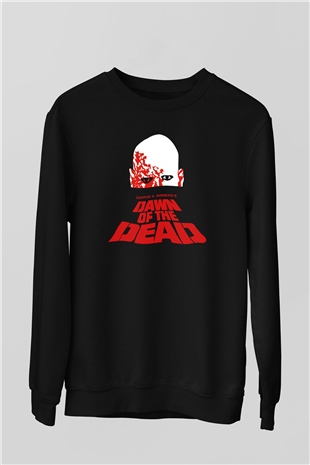 Dawn of the Dead Siyah Unisex  Sweatshirt
