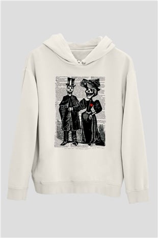 Day of the Dead Beyaz Unisex Hoodie