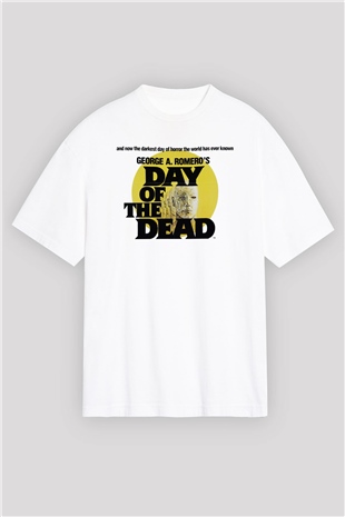 Day of the Dead Beyaz Unisex Oversize Tişört