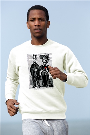 Day of the Dead Beyaz Unisex  Sweatshirt