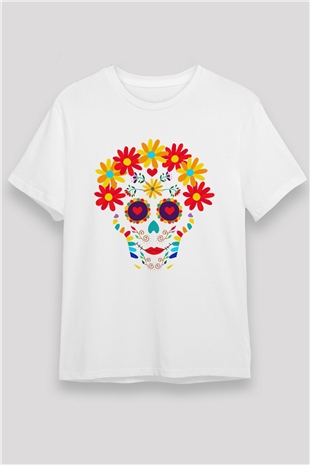 Day of the Dead Beyaz Unisex Tişört