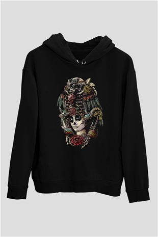 Day of the Dead Siyah Unisex Hoodie