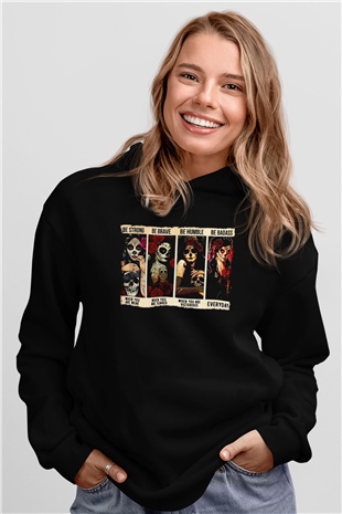 Day of the Dead Siyah Unisex Hoodie