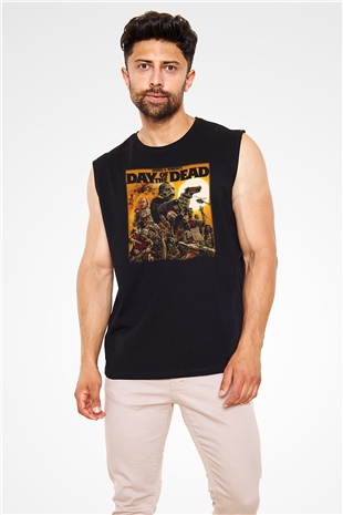 Day of the Dead Siyah Unisex Kolsuz Tişört