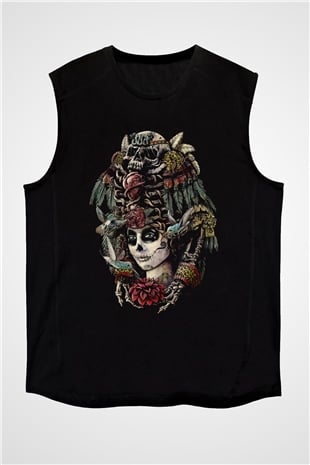 Day of the Dead Siyah Unisex  Kolsuz Tişört