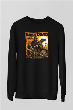 Day of the Dead Siyah Unisex Sweatshirt