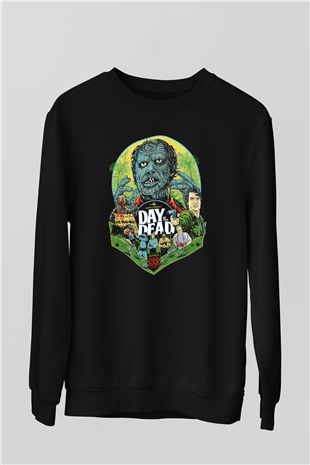 Day of the Dead Siyah Unisex Sweatshirt