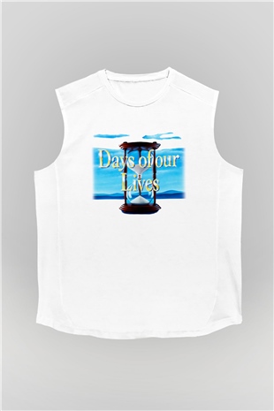 Days of Our Lives Beyaz Unisex Kolsuz Tişört