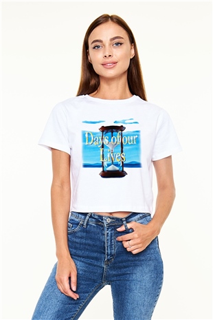 Days of Our Lives Beyaz Unisex Oversize Tişört