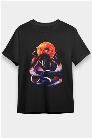 Dazai Baskılı Unisex Siyah Tişört - Tshirt