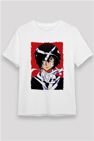 Dazai Unisex Baskılı Beyaz Tişört - Tshirt