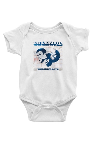 De La Soul Baskılı Beyaz Unisex Bebek Body - Zıbın