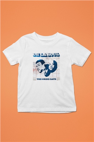 De La Soul Baskılı Beyaz Unisex Çocuk Tişört