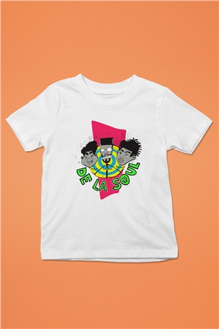 De La Soul Baskılı Beyaz Unisex Çocuk Tişört
