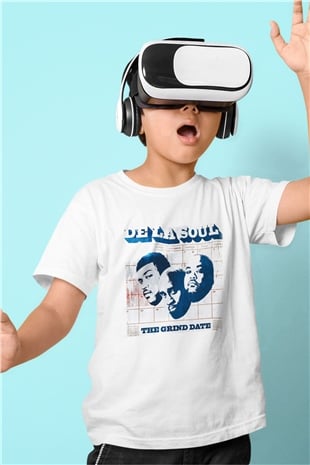 De La Soul Baskılı Beyaz Unisex Çocuk Tişört