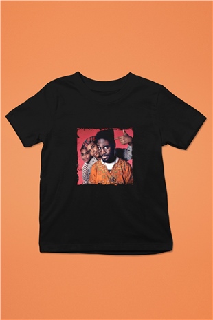 De La Soul Baskılı Unisex Siyah Çocuk Tişört