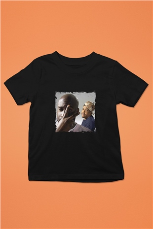 De La Soul Baskılı Unisex Siyah Çocuk Tişört