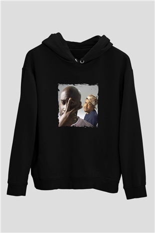 De La Soul Baskılı Unisex Siyah Hoodie