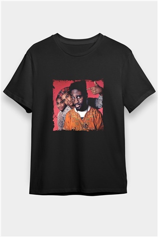 De La Soul Baskılı Unisex Siyah Tişört