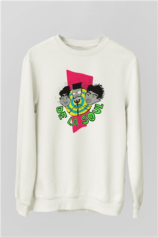 De La Soul Beyaz Unisex Sweatshirt